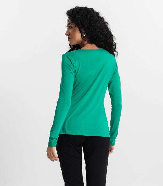 Blusa Feminina Manga Longa Rovitex Verde
