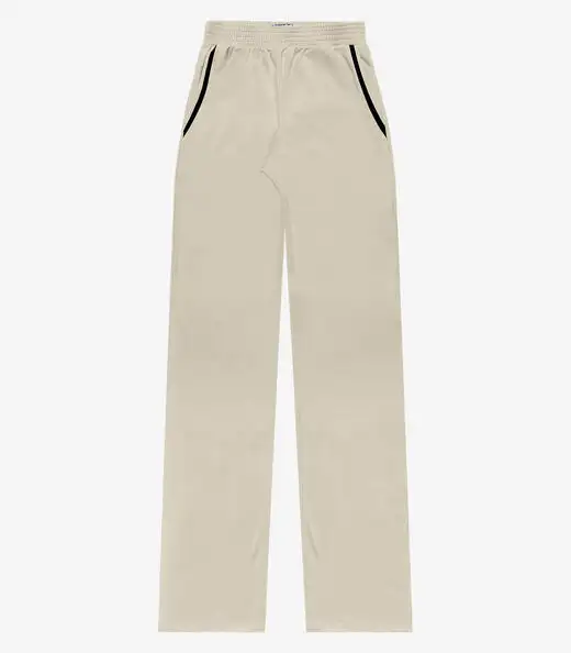 Image_Calça Wide Leg Moletinho Feminina Minty Bege