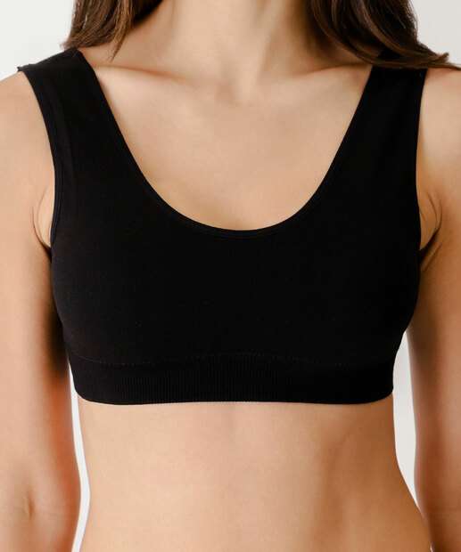 Kit 2 Sutiãs Top Com Bojo Canelado Animal Print Marisa