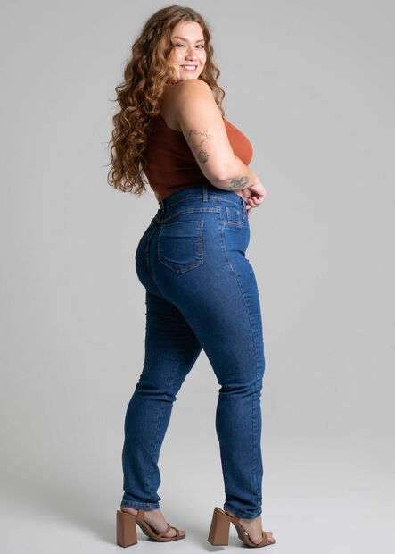 Calça Jeans Sawary Plus Size Skinny - 277656