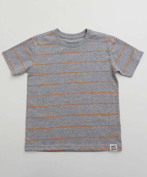Image_Camiseta Infantil Listrada Marisa Tam 4 a 10 Cinza 