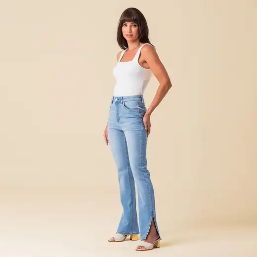 Calça Jeans Reta Feminina Disparate