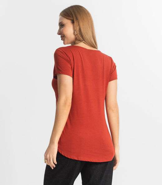 Blusa Feminina Básica Select Laranja