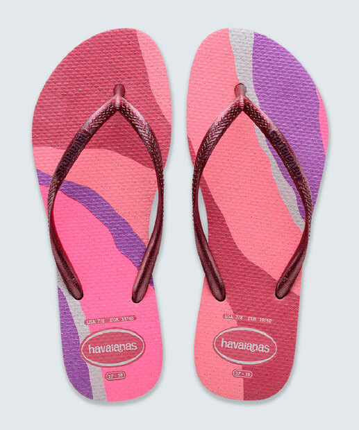Chinelo Havaianas Feminino Slim Palette Glow
