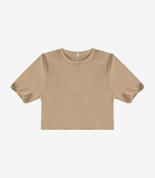 Blusa Feminina Em Tecido Henera Infinita Cor Marrom
