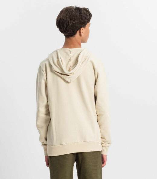 Moletom Juvenil Menino Com Capuz Minty Bege