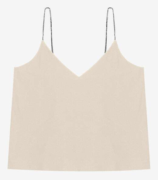 Image_Blusa de Alça Feminina Viscose Creponada Endless Bege