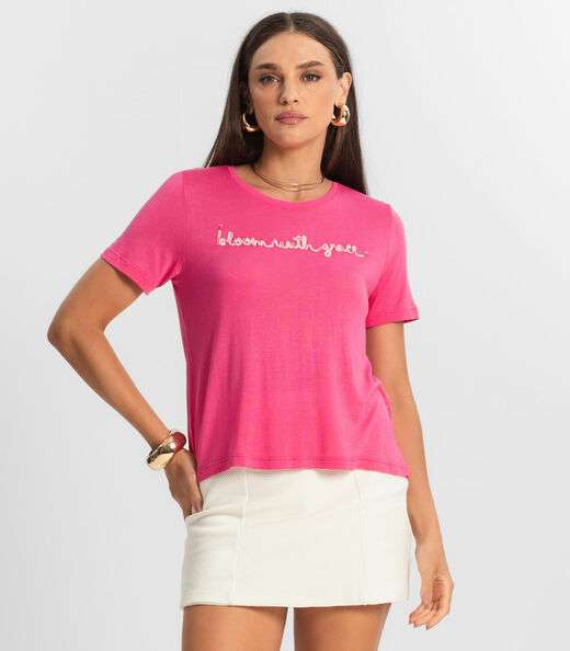 Image_Camiseta De Visco Tricot Feminina Endless Rosa