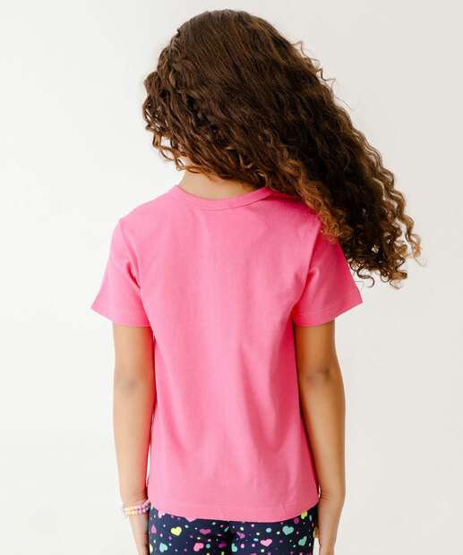 Camiseta Infantil Estampa Frase Marisa Tam 4 a 10