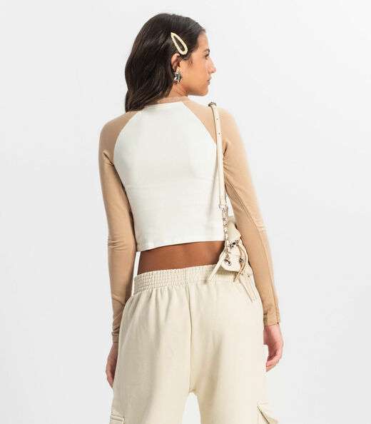 Blusa Juvenil Manga Longa San Diego Minty Marrom