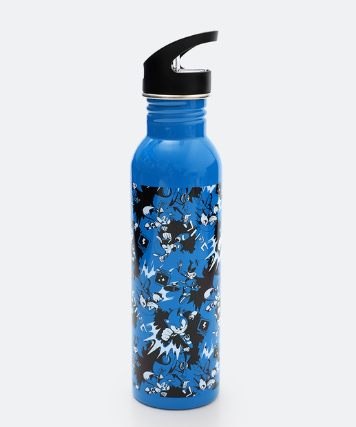 Garrafa Squeeze Alumínio 650ml Sonic Azul