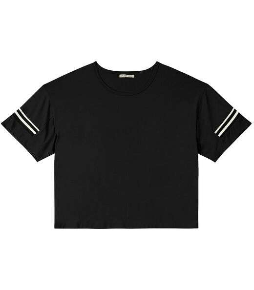 Blusa Feminina Plus Size Retilínea Secret Glam Preto