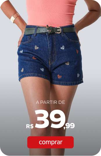 Shorts, saias e bermudas a partir de 39,99