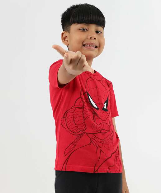 Image_Camiseta Infantil Homem Aranha Marvel Tam 4 a 10