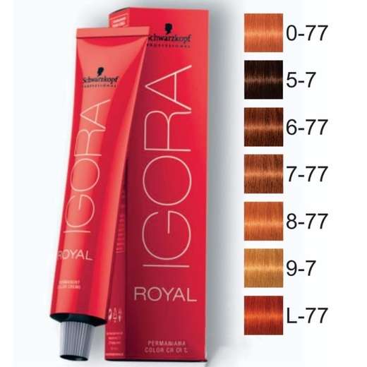 Coloração Schwarzkopf Igora Royal 60ml Cor:7-0 Louro Médio Natural