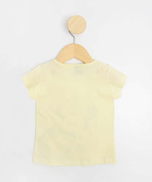 Camiseta Infantil Glitter Minnie Disney Tam 1 a 3