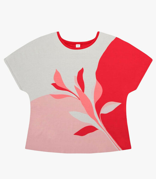Blusa Feminina Viscotorcion Crepe Rovitex Vermelho