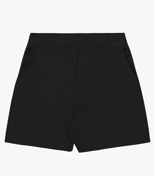 Image_Bermuda Feminina Tecido Viscose Sarjada Rovitex Preto