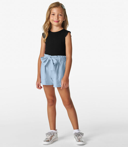 Shorts Infantil em Moletinho Denim Trick Nick Azul