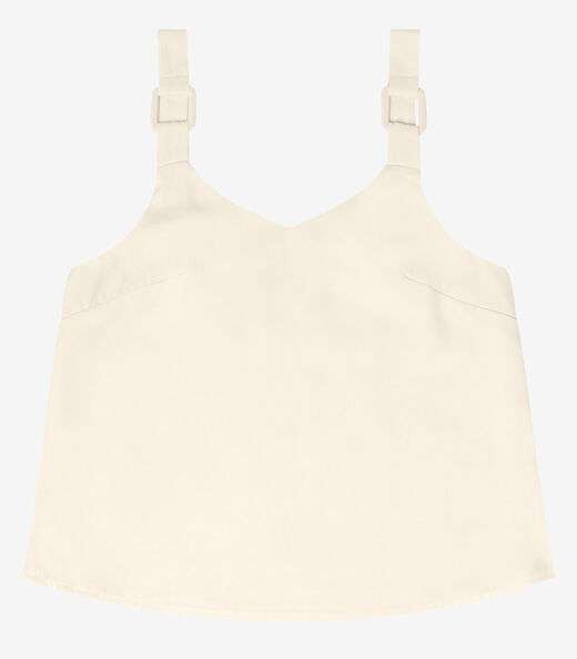 Regata Feminina Com Detalhes Endless Bege