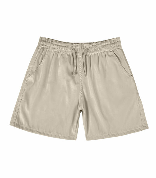 Image_Bermuda Masculina Em Suede Com Bolsos Select Bege