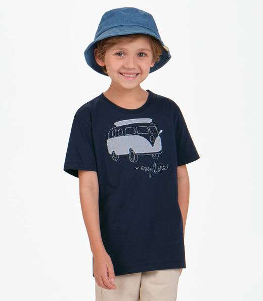 Image_Camiseta Menino em Meia Malha Trick Nick Azul