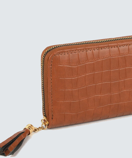 Carteira Feminina Textura Croco Gash