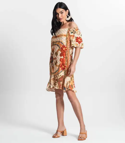 Vestido Ciganinha Infinita Cor Amarelo