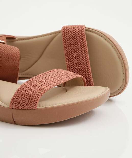 Sandália Feminina Rasteira Tiras Modare