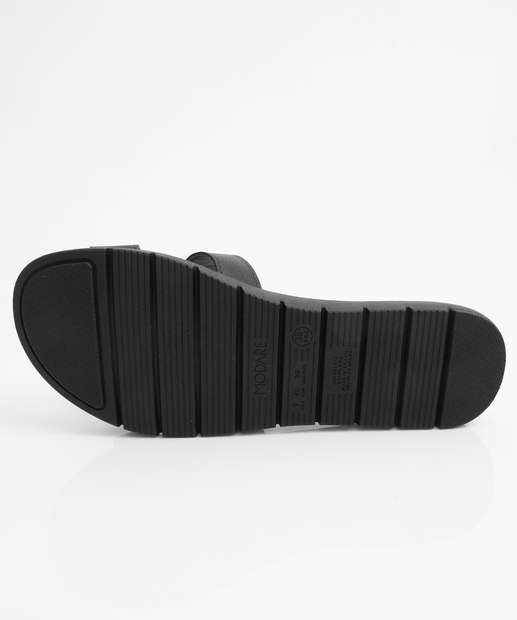 Rasteirinha Feminina Tiras Modare Preto