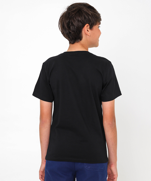 Camiseta Juvenil Homem Aranha Marvel Tam 10 a 16 Preto