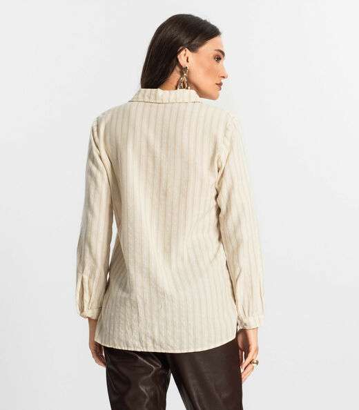 Camisa Feminina Manga Longa Endless Bege