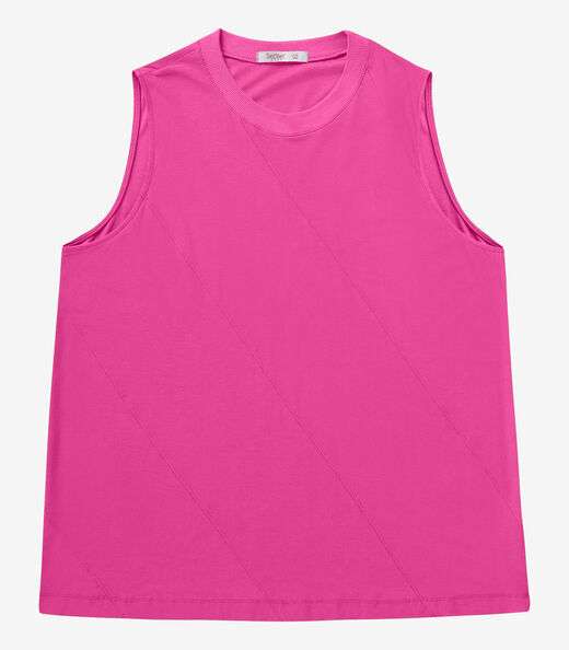 Regata Viscose Plus Size Secret Glam Rosa