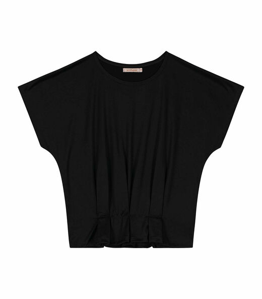Blusa Feminina Com Pregas Endless Preto