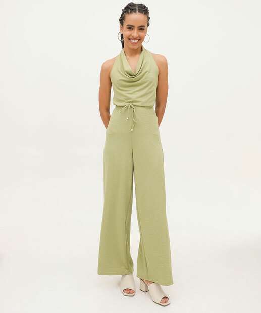 Calça Pantalona Feminina Textura Marisa