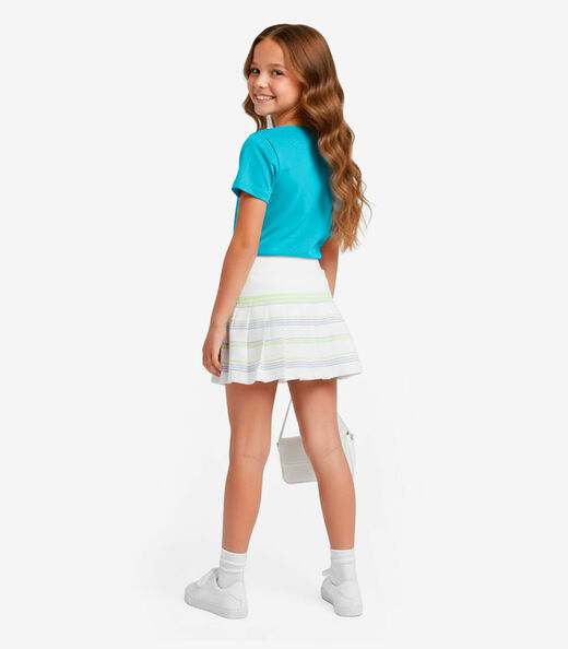 Blusa Básica Infantil Manga Curta Lisa Soletex Verde