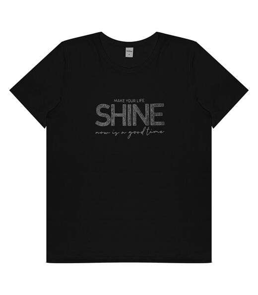 Blusa Manga Curta E Decote Redondo Rovitex Preto