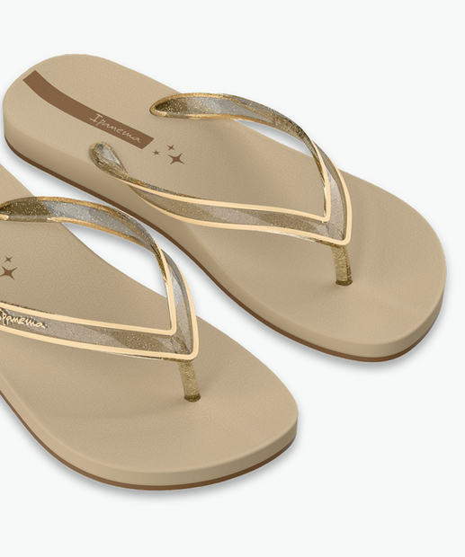 Chinelo Ipanema Feminino Anatômico Linea Bege