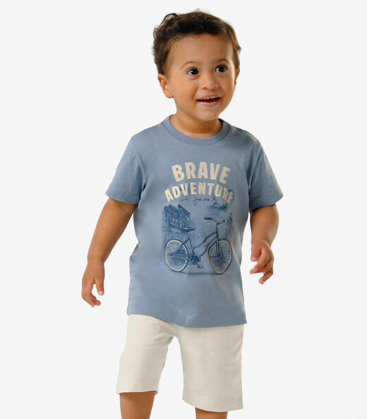 Image_Conjunto Infantil Camiseta Com Bermuda Trick Nick Azul