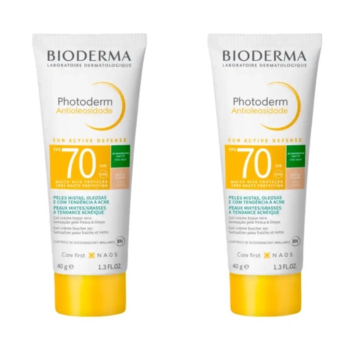 Image_Kit com 2 Unidades de Protetor Solar Facial Bioderma Photoderm Antioleosidade FP