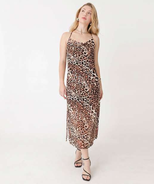 Image_Vestido Feminino Midi Tule Animal Print Marisa