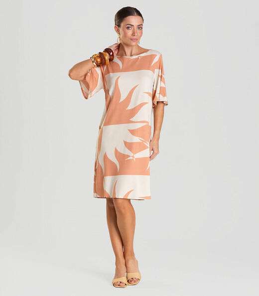 Image_Vestido Feminino Estampado Infinita Cor Marrom