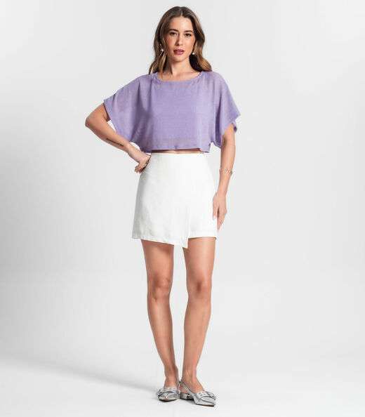 Blusa Com Top Rovitex Roxo