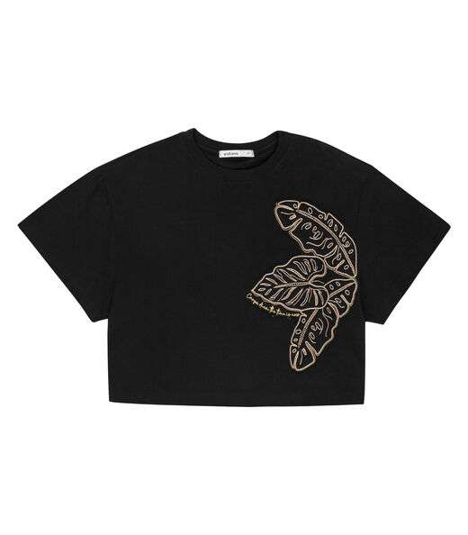 Blusa Feminina Com Bordado Endless Preto