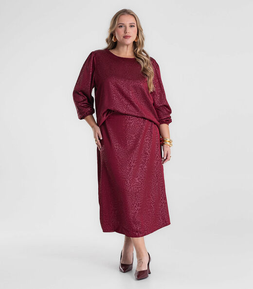 Image_Saia Midi Feminina Evasê Plus Size Secret Glam Vermelho