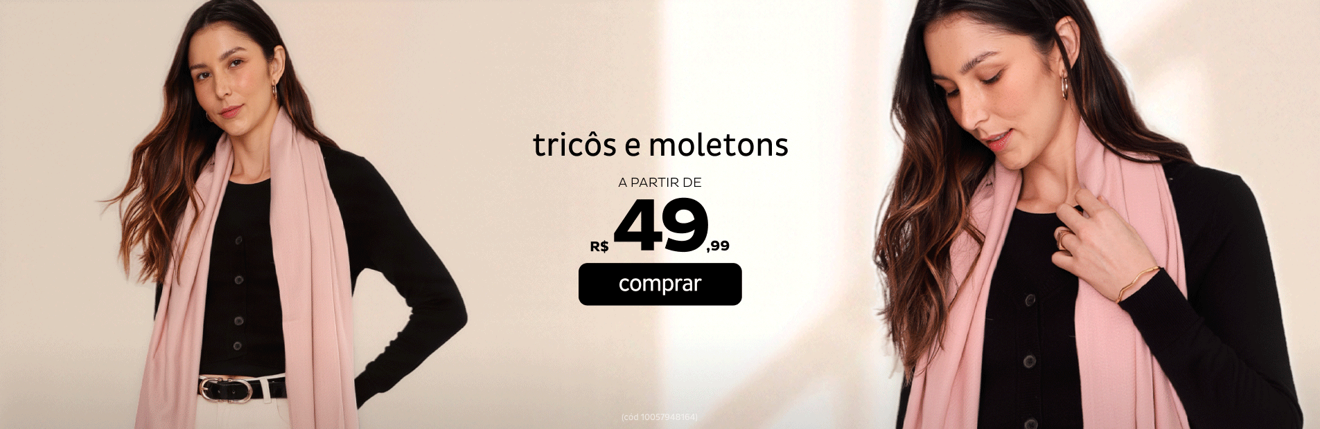 Tricôs e Moletons a partir de R$49,99