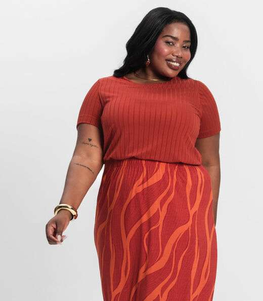 Image_Blusa Malha Delicate Plus Infinita Cor Laranja