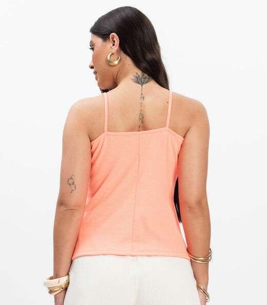 Blusa de Alça Infinita Cor Vermelho