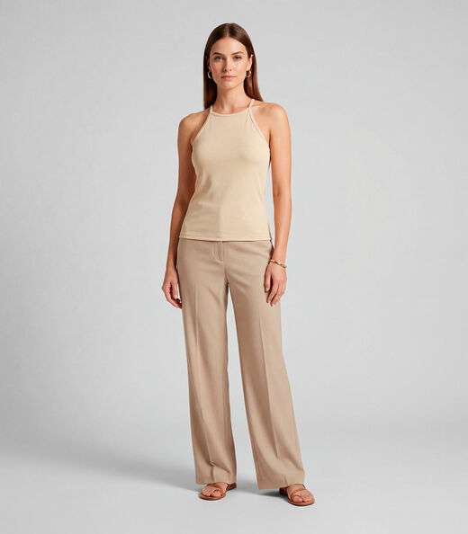 Image_Blusa Feminina Com Cava Americana Infinita Cor Amarelo