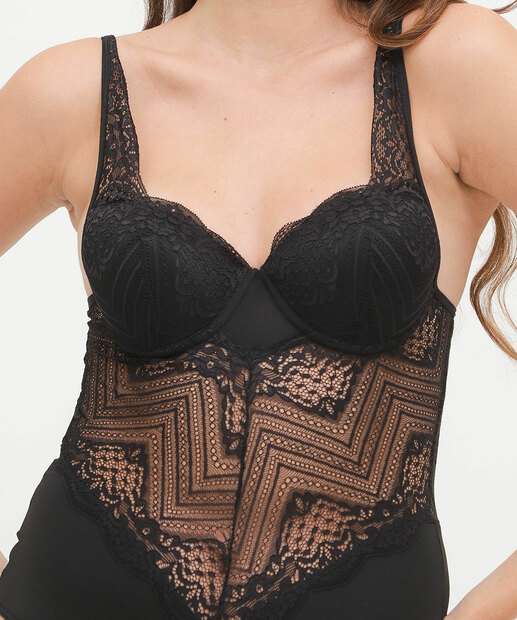 Body Feminino Sensual Renda Bojo Marisa